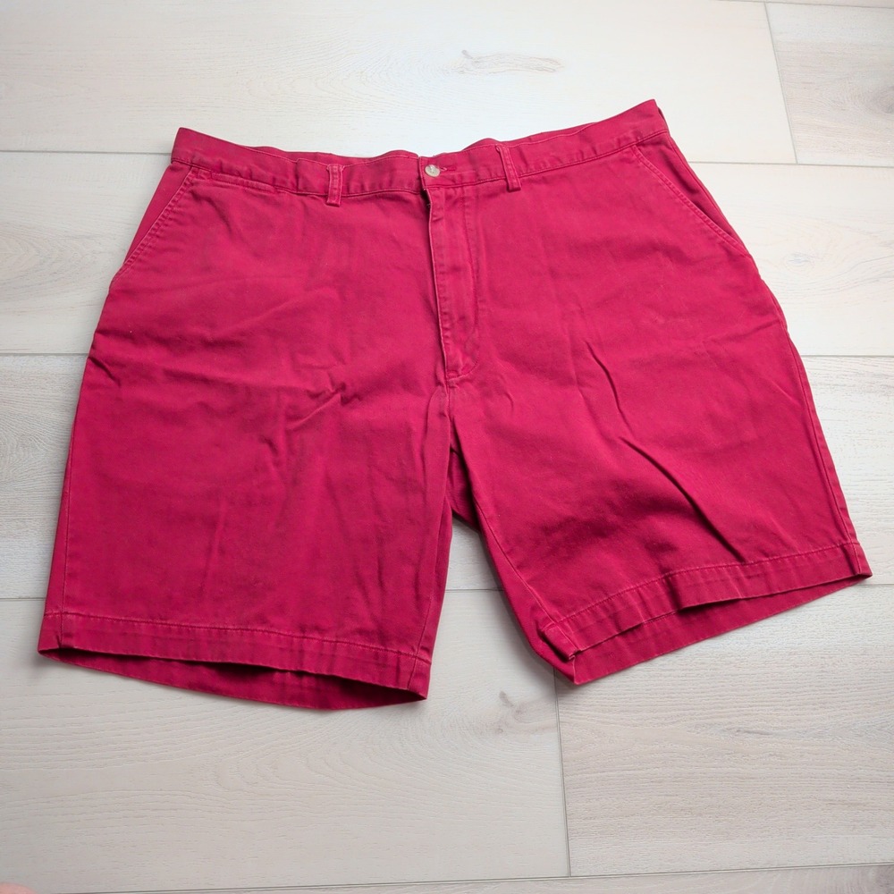 Polo Ralph Lauren Prospect Short Mens 42 (Fits 40) Red Chino Classic Flat Front